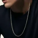 Men’s Classic Box Silver Chain