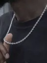 Urban Edge Silver Rope Chain