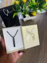 The Modernist Black Bar Necklace